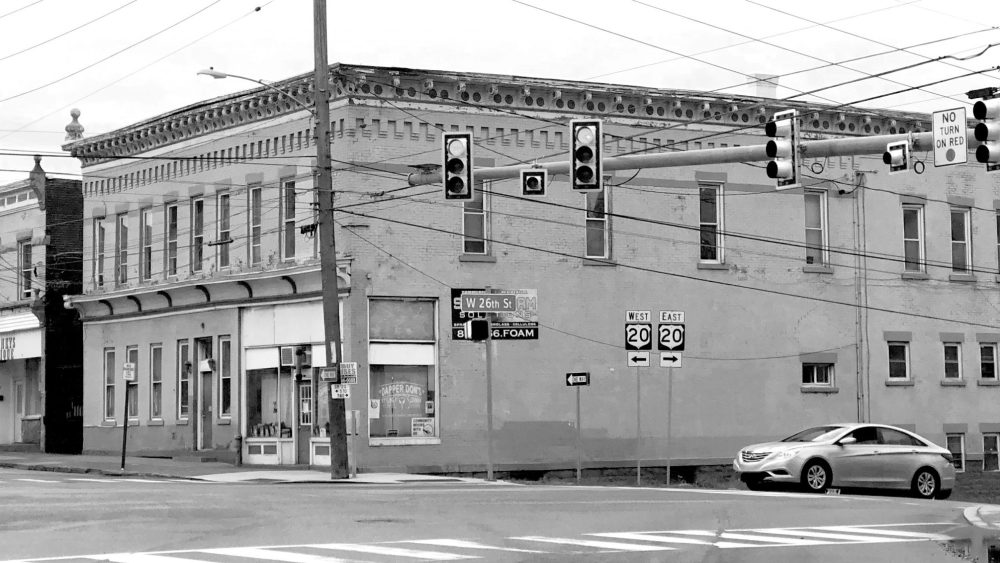 Peach Street Facade South BEFORE